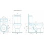 Унитаз Кировская Керамика Rosa Рио Коричневый Декор Горизонтальный Выпуск