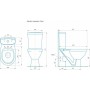 Унитаз Кировская Керамика Rosa Соло Коричневый Декор Горизонтальный Выпуск